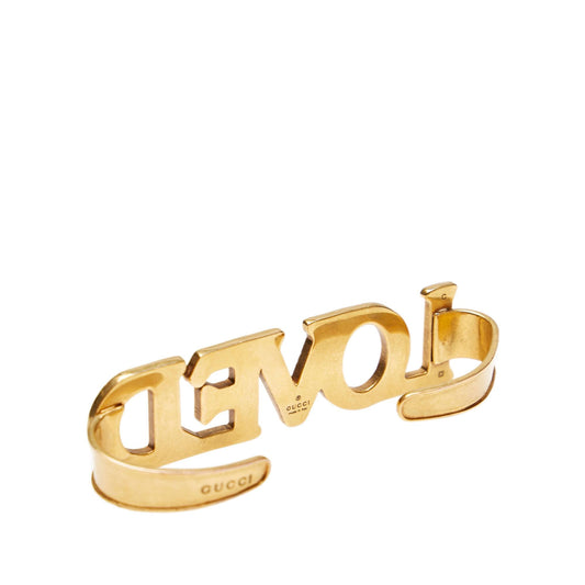 Gucci Faux Pearl LOVED Cuff Bracelet (SHG-30729)
