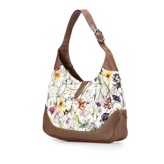 Gucci Flora Canvas Jackie O Bouvier Crossbody