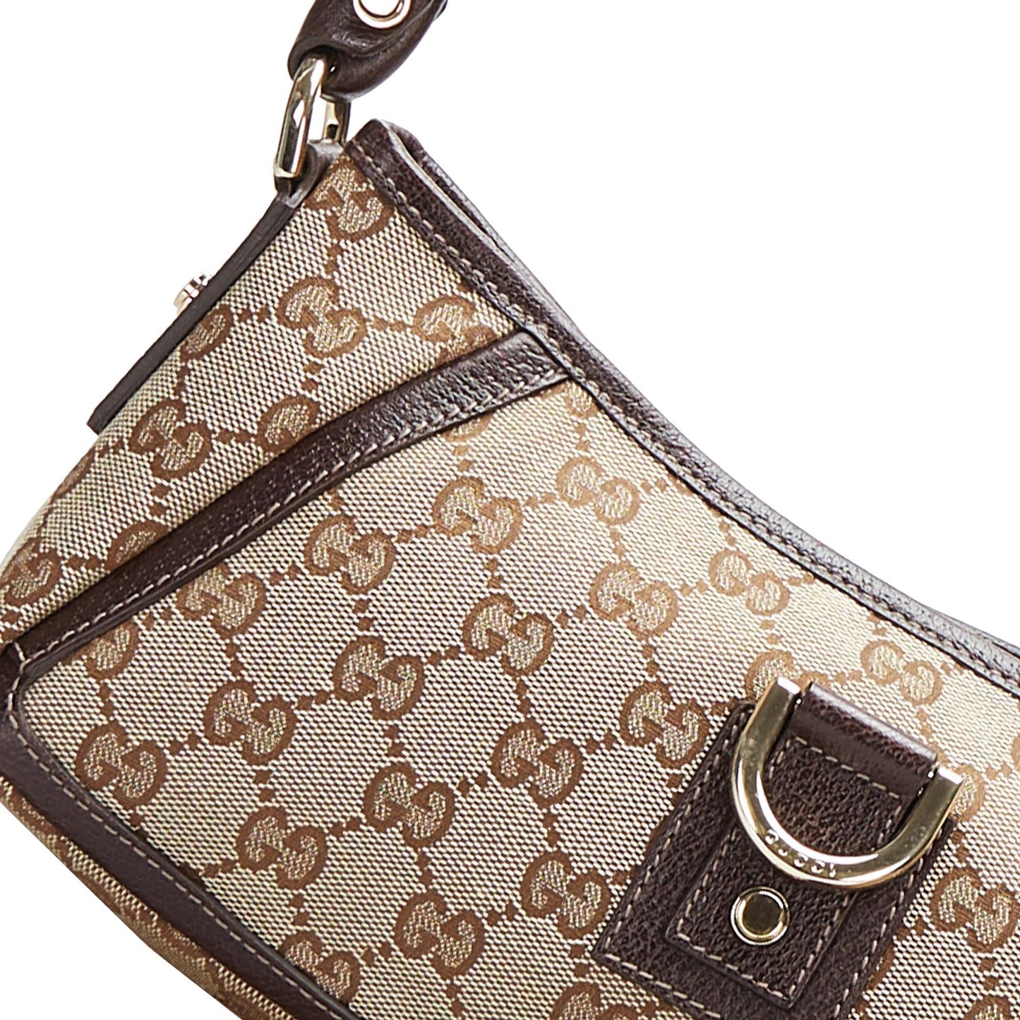 Gucci GG Canvas Abbey D-Ring Baguette (SHG-fGjZS8)