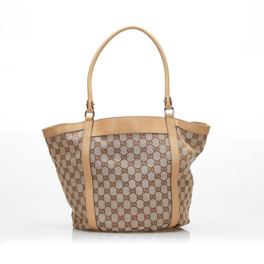 Luxury Gucci GG Canvas Abbey D-Ring Bucket Tote (SHG-zA5ukb)