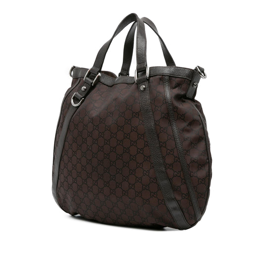 Gucci GG Canvas Abbey D Ring Convertible Satchel