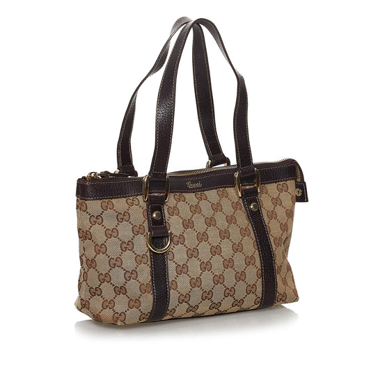Gucci GG Canvas Abbey D-Ring Handbag (SHG-29791)