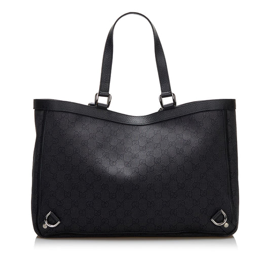Luxury Gucci GG Canvas Abbey D-Ring Tote Bag (SHG-L70aPG)