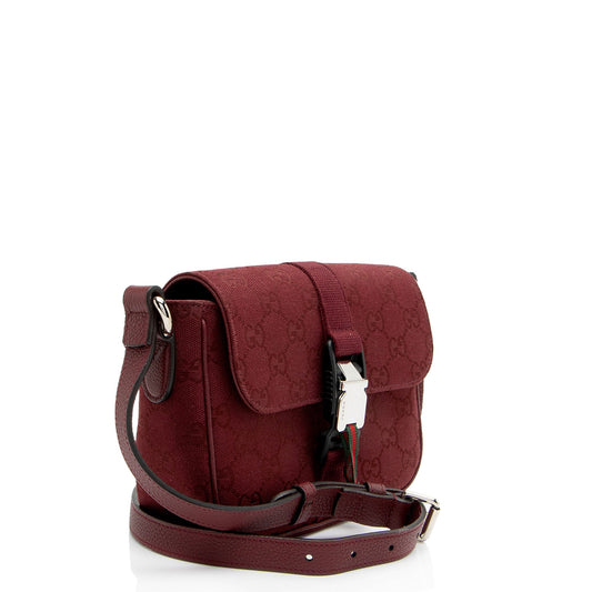 Gucci GG Canvas Web Buckle Mini Crossbody