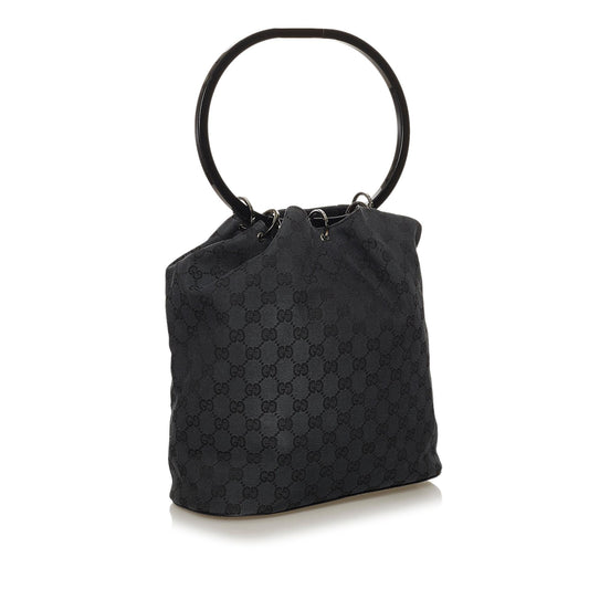 Gucci GG Canvas Ring Handle Handbag (SHG-28500)