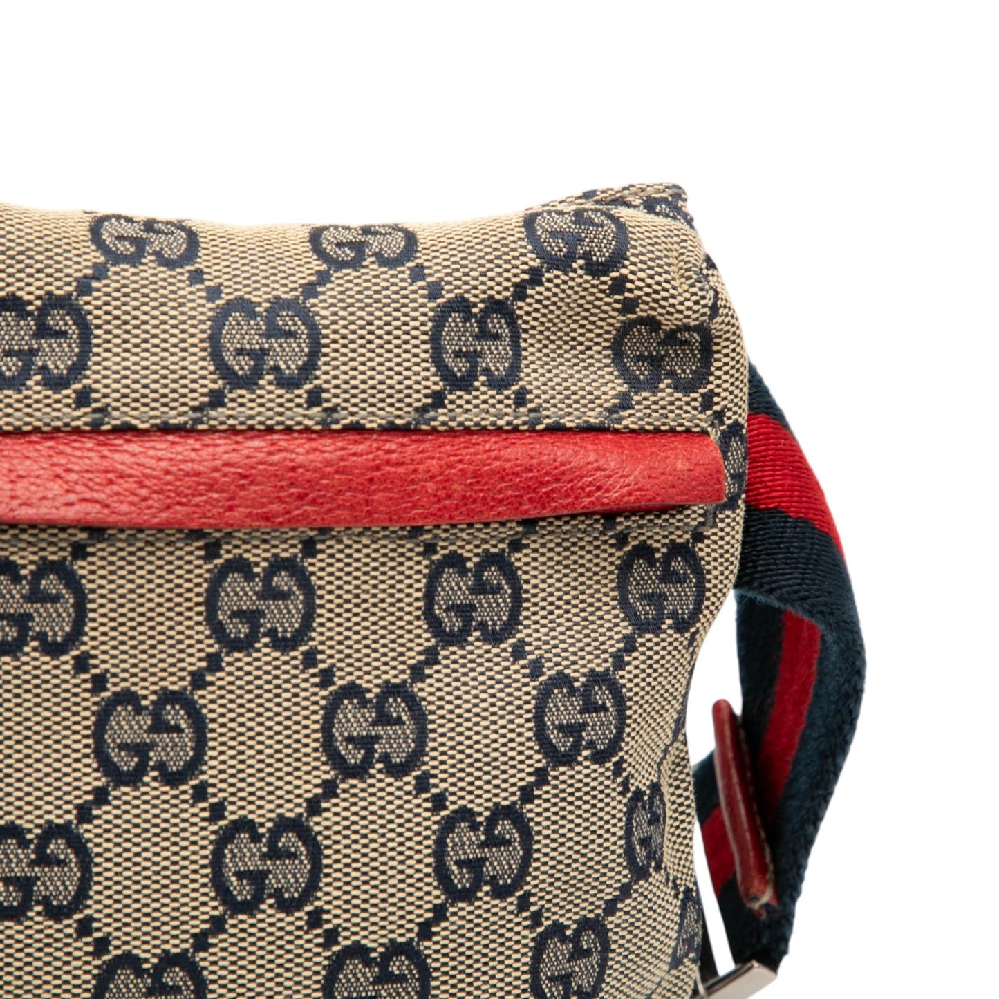 Gucci GG Canvas Web Double Pocket Belt Bag