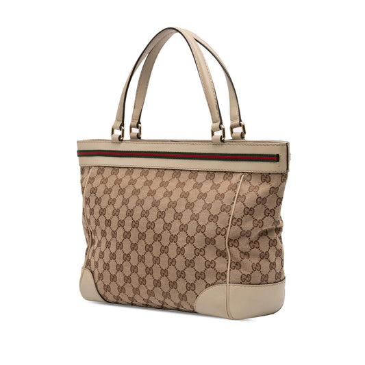 Gucci GG Canvas Web Mayfair Tote