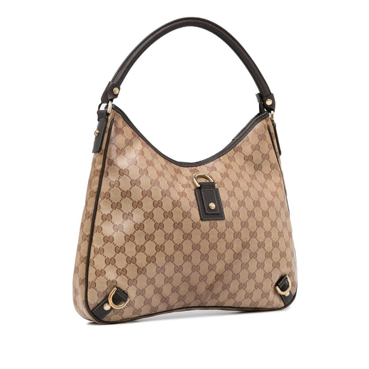 Gucci GG Crystal Abbey D-Ring Shoulder Bag (SHG-OyA3NC)