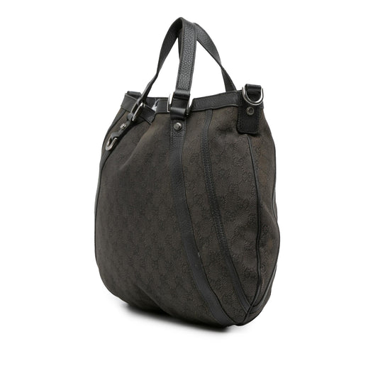 Gucci GG Denim Abbey D Ring Satchel