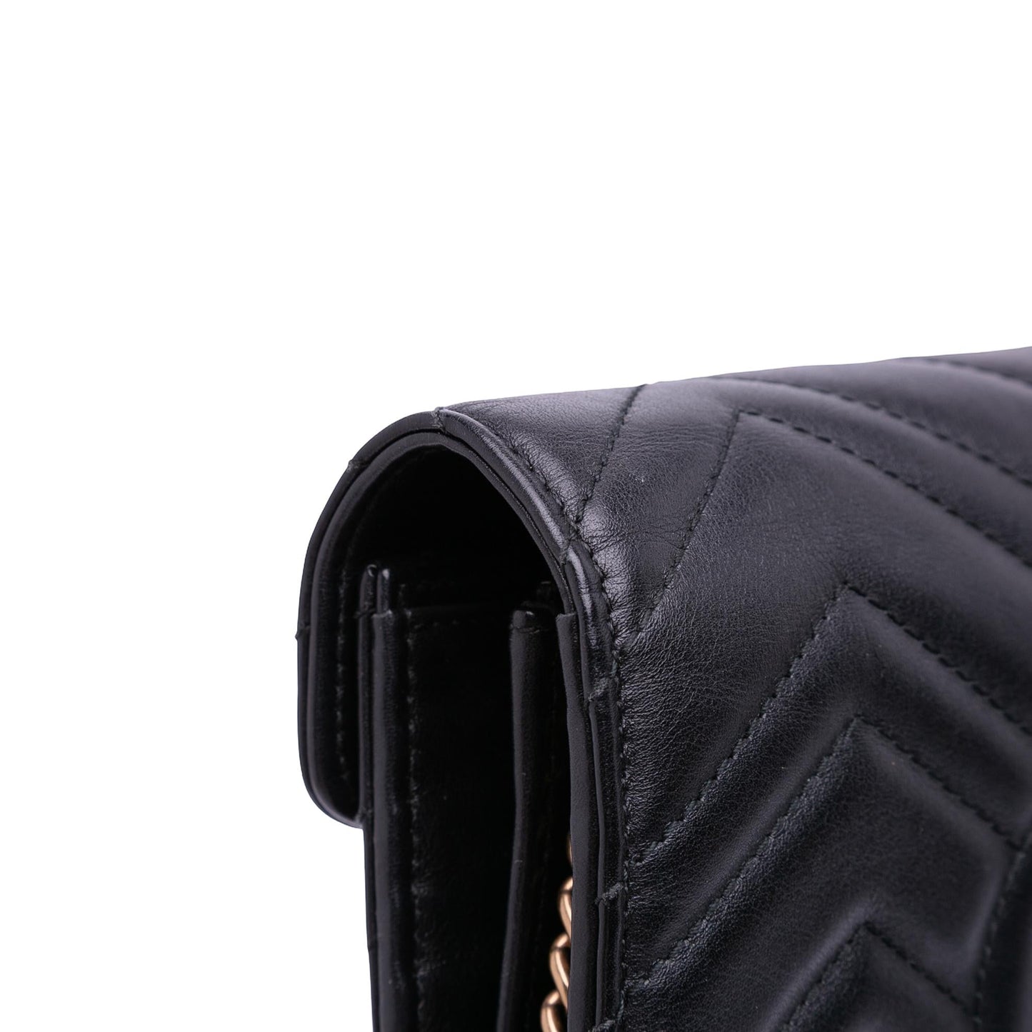 Gucci GG Marmont Matelasse Leather Wallet On Chain