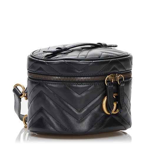Gucci GG Marmont Round Backpack (SHG-EZMQ5g)