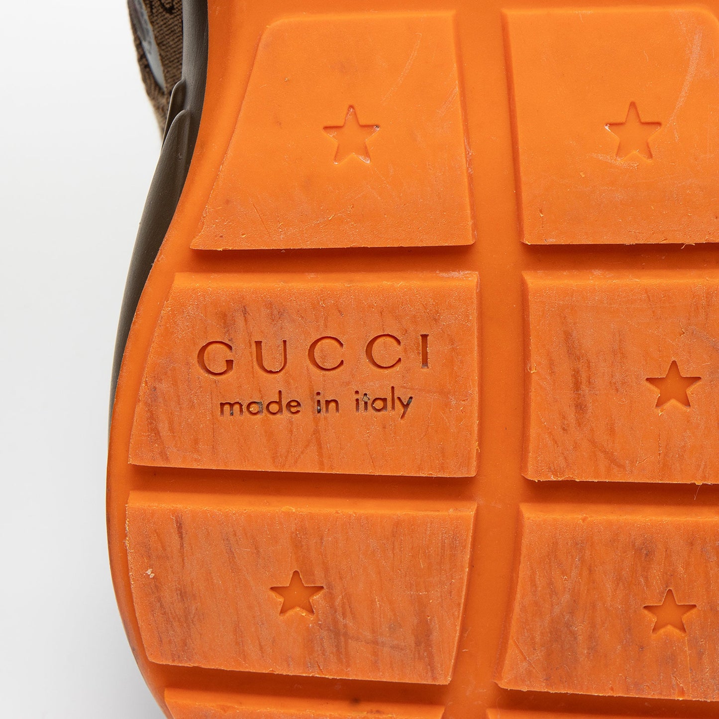 Gucci GG Supreme Mixed Fabric Rhyton Sneakers - Size 9 / 39 - FINAL SALE