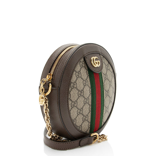Gucci GG Supreme Ophidia Round Mini Shoulder Bag