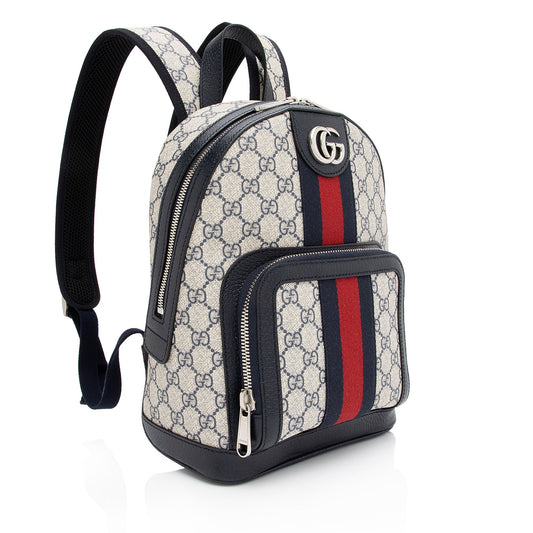 Gucci GG Supreme Ophidia Small Backpack (SHF-TYi93j)
