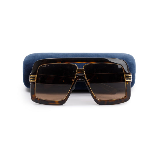 Gucci GG0900S Brown Acetate 60 Square Sunglasses