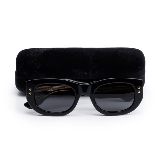 Gucci GG1215S Black Acetate Rectangular Sunglasses