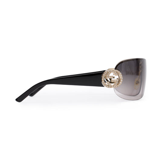 Gucci GG4224/S Crystal GG Shield Sunglasses