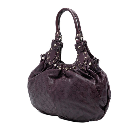 Gucci Guccissima Studded Pelham Hobo