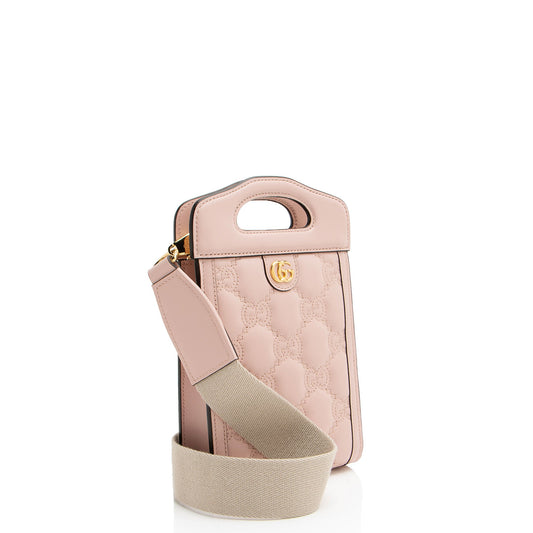Gucci Jumbo GG Matelasse Leather Mini Crossbody