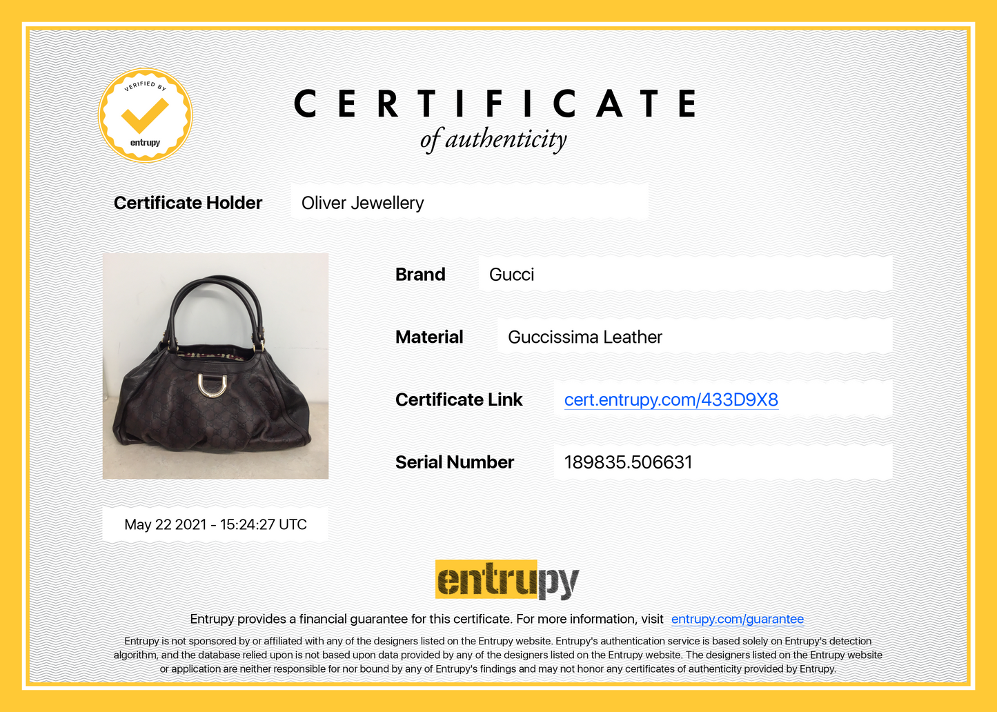 Gucci Large Guccissima Leather D-Ring Hobo