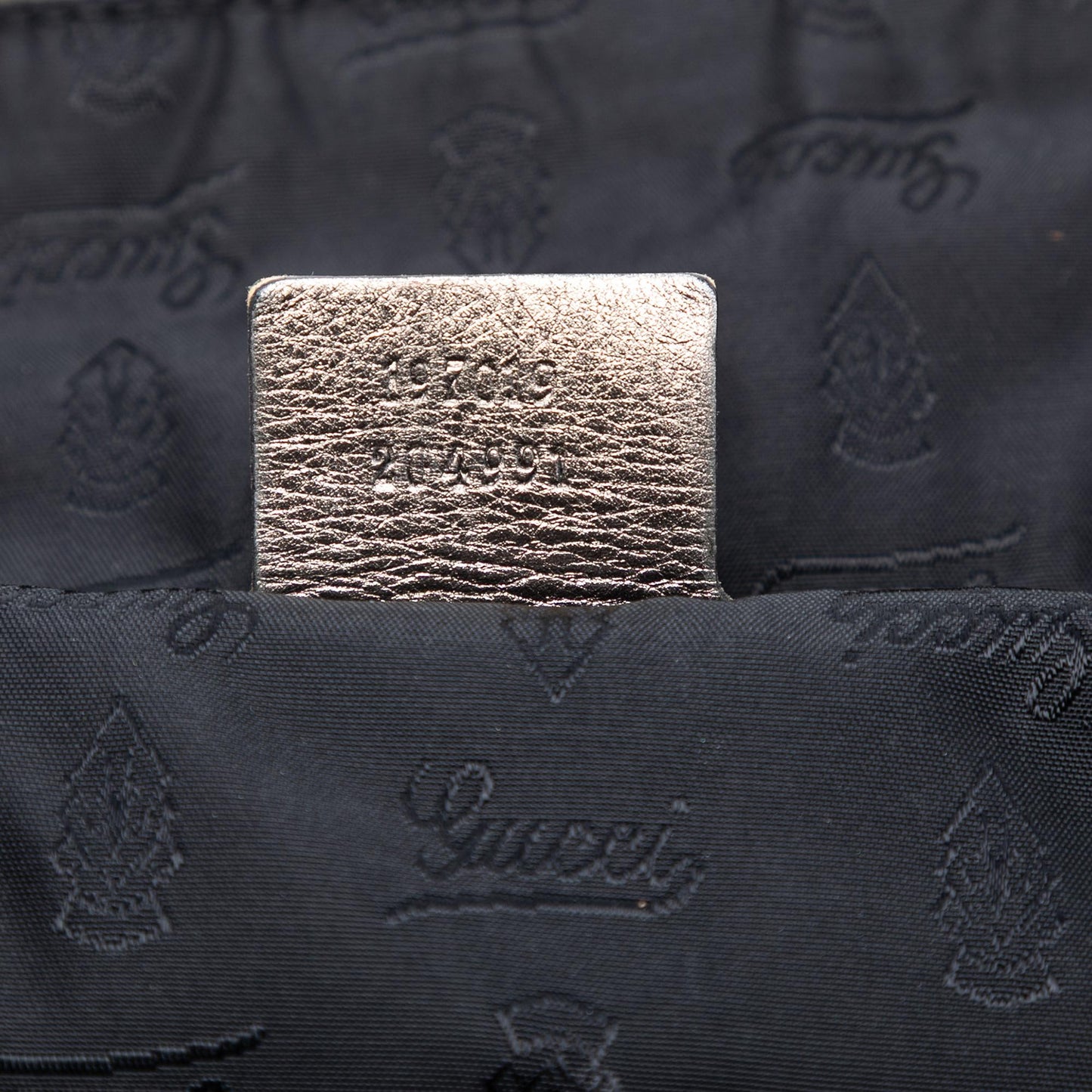 Gucci Large Metallic Leather Hysteria Satchel