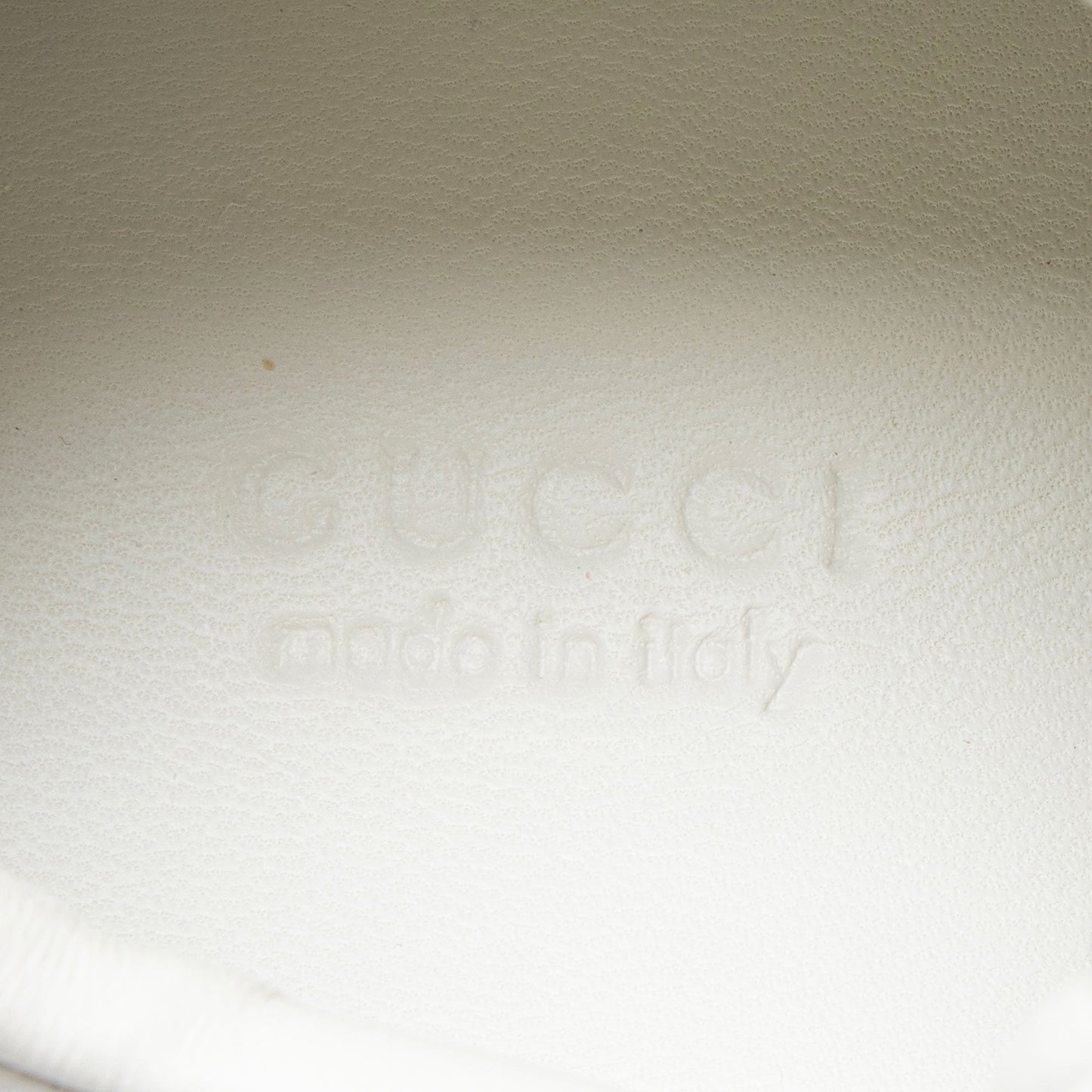 Gucci Leather Web Sneakers - Size 8.5 / 38.5