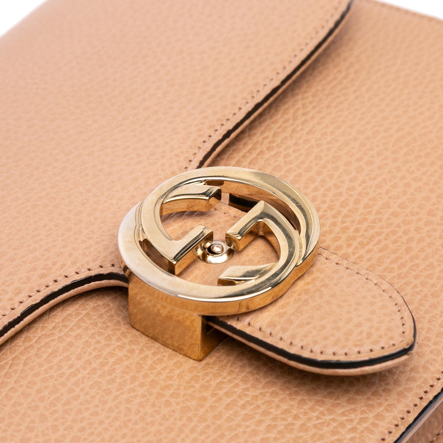 Gucci Medium Dollar Calfskin Interlocking G Crossbody