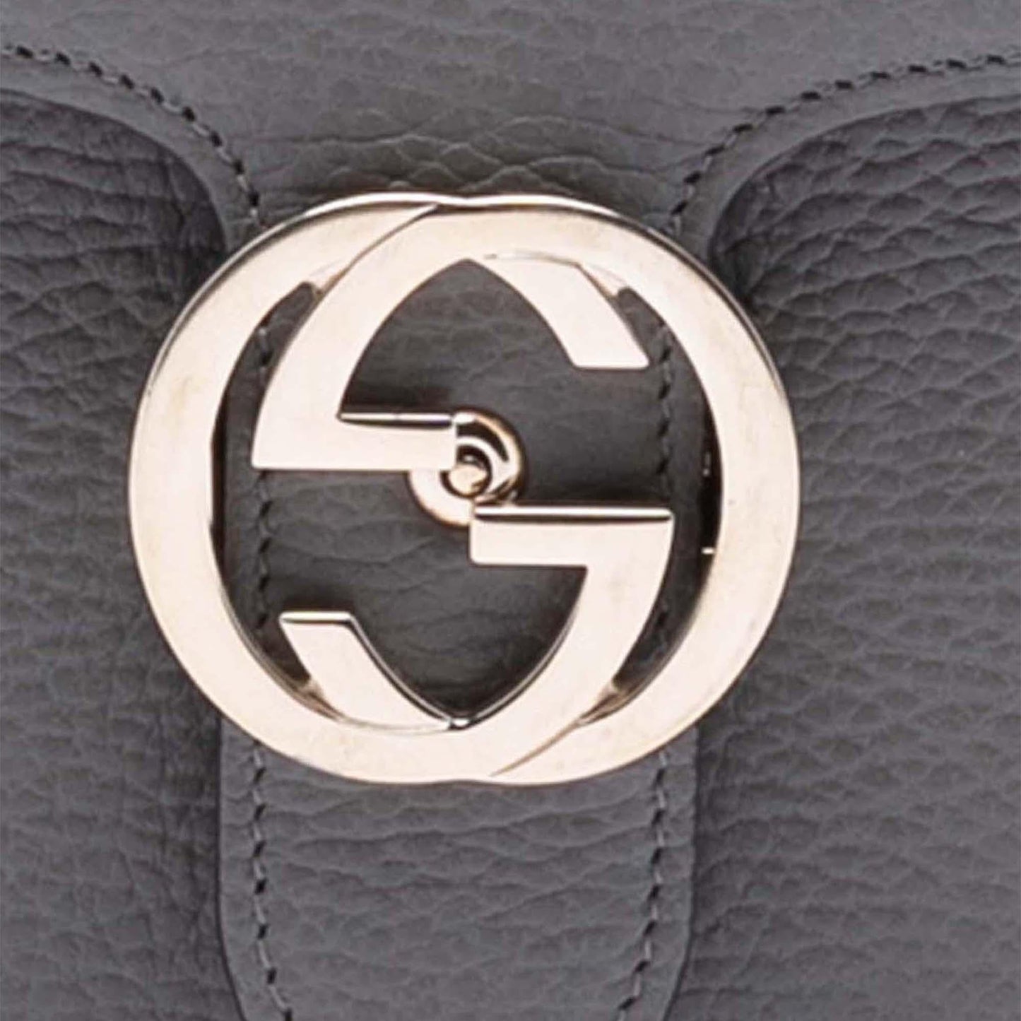 Gucci Medium Dollar Calfskin Interlocking G Crossbody