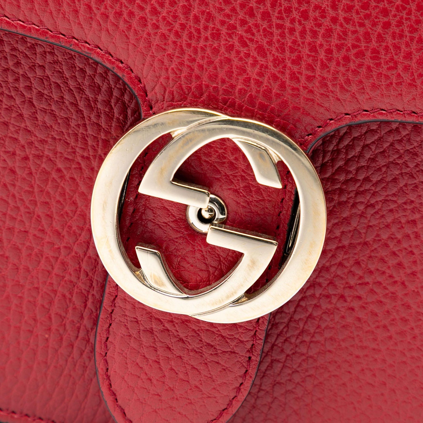 Gucci Medium Dollar Calfskin Interlocking G Crossbody