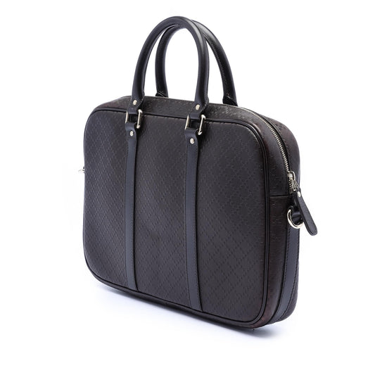 Gucci Medium Leather Diamante Bright Business Bag