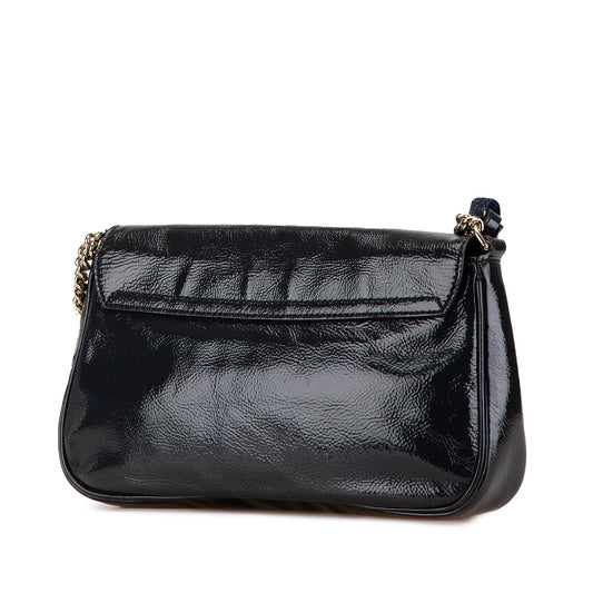 Gucci Medium Patent Soho Chain Flap Crossbody (SHG-HA9Vt3)