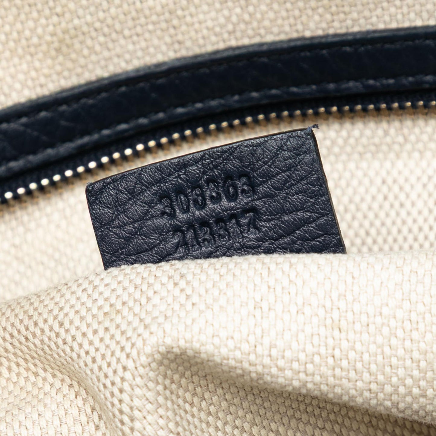 Gucci Medium Pebbled Calfskin Soho Working Satchel