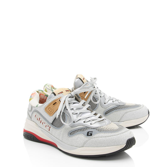 Gucci Metallic Calfskin Ultrapace Sneakers - Size 10.5 / 40.5