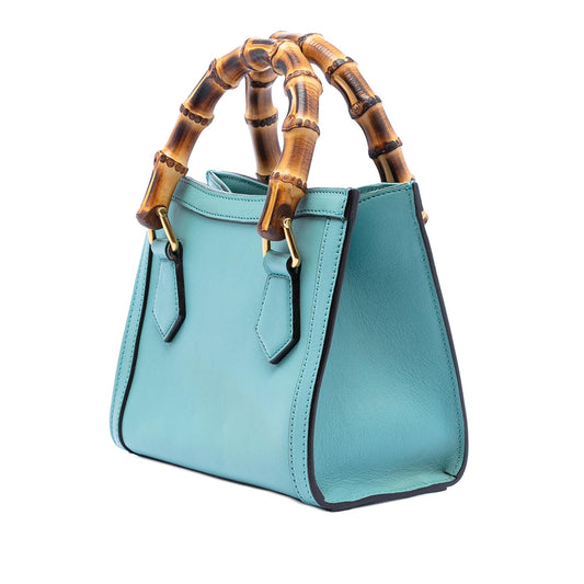 Gucci Mini Calfskin Bamboo Diana Satchel
