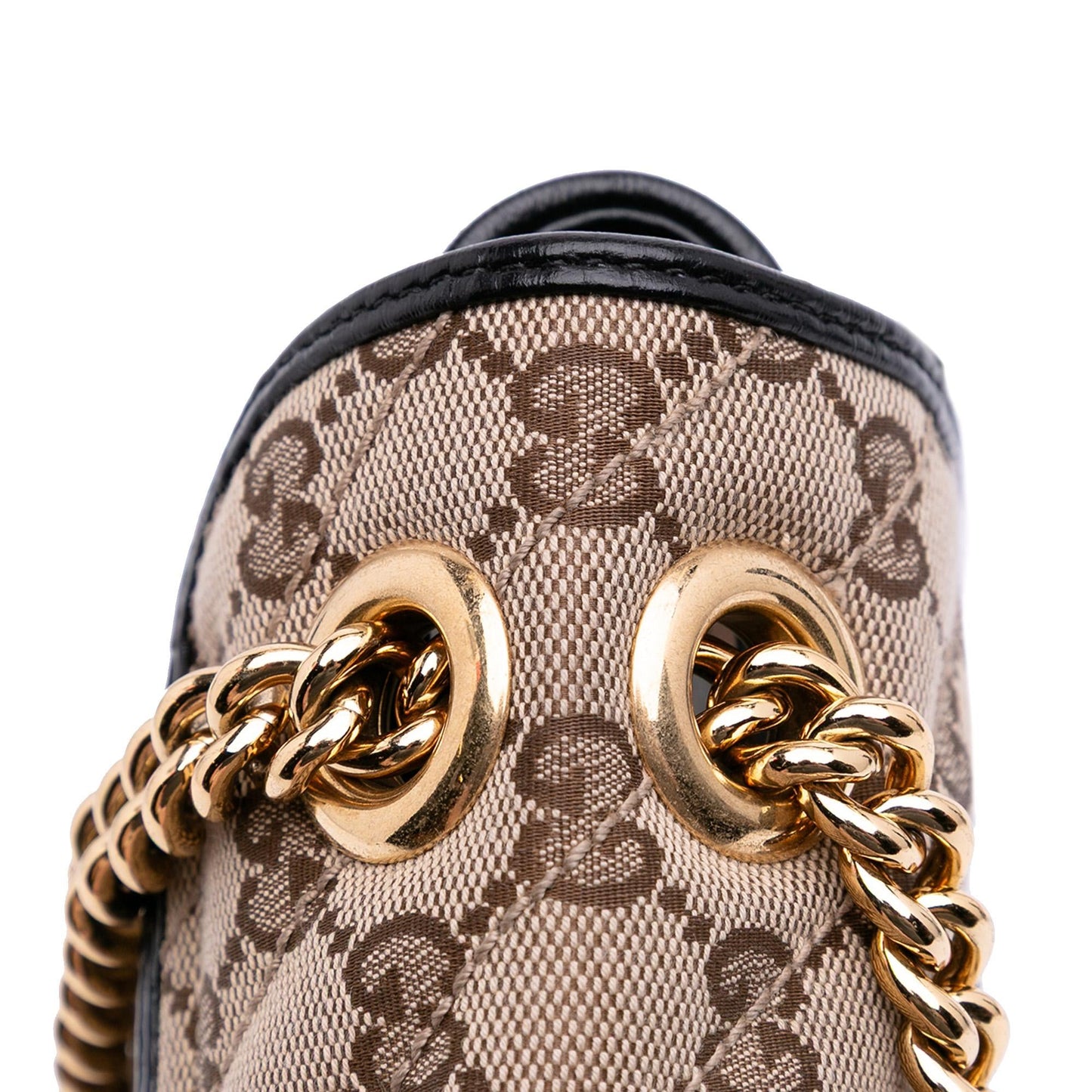 Gucci Mini GG Marmont Matelasse Canvas Flap Crossbody