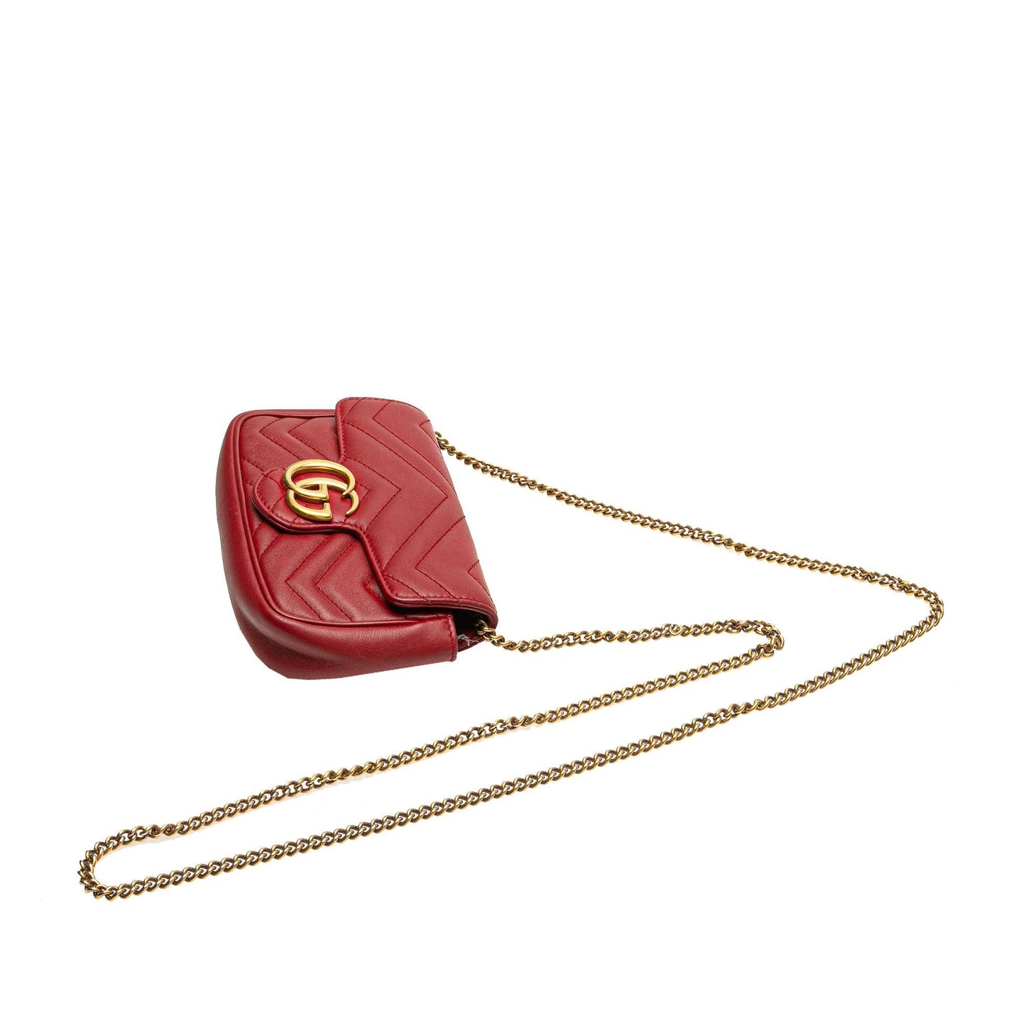 Gucci Mini GG Marmont Matelasse Leather Flap Crossbody