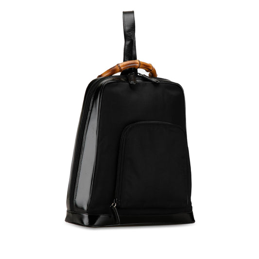 Gucci Nylon Bamboo Sling Backpack (SHG-IELGv1)