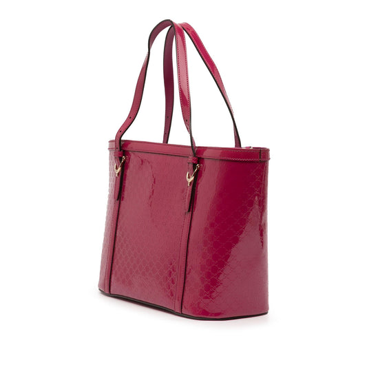 Gucci Patent Microguccissima Nice Tote