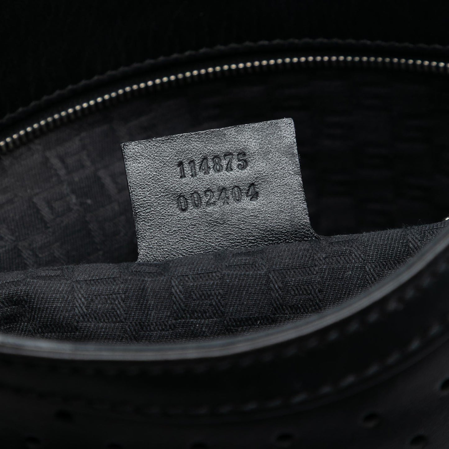 Gucci Perforated Calfskin Interlocking G Reins Satchel