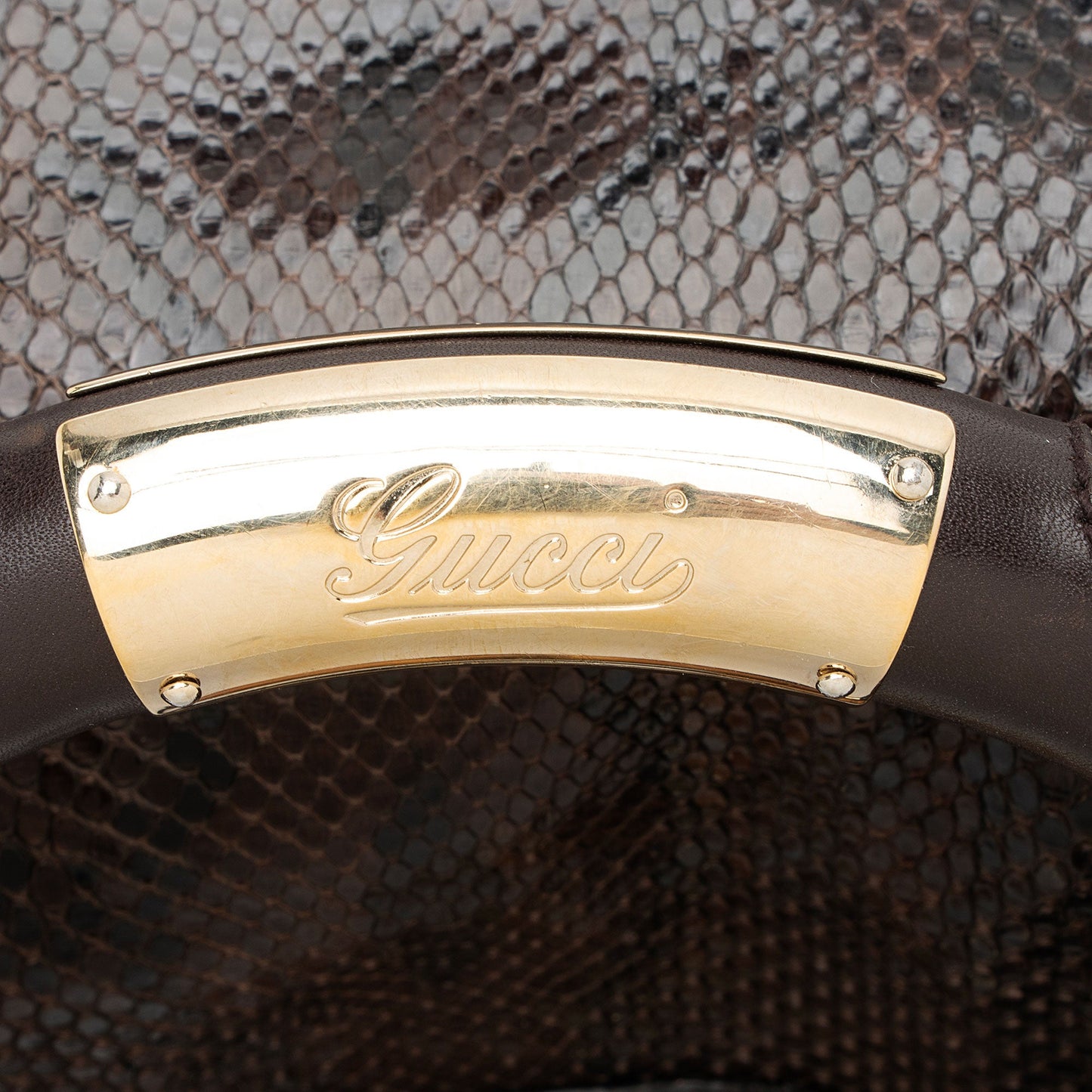 Gucci Python Indy Medium Satchel