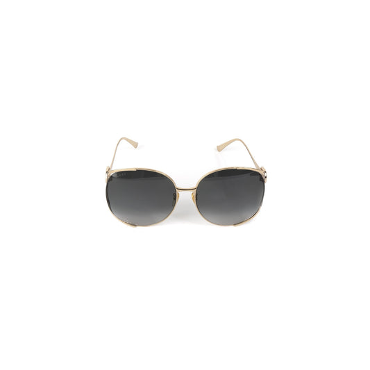 Gucci Round-Frame Metal Sunglasses