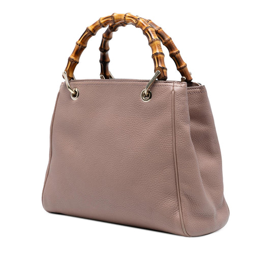 Gucci Small Calfskin Bamboo Shopper Satchel