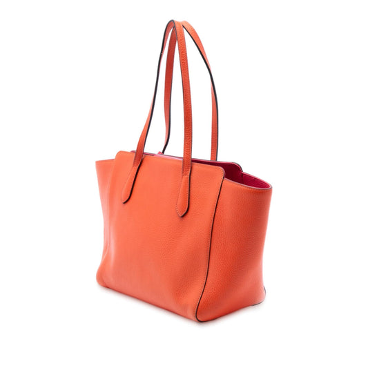 Gucci Small Leather Swing Tote