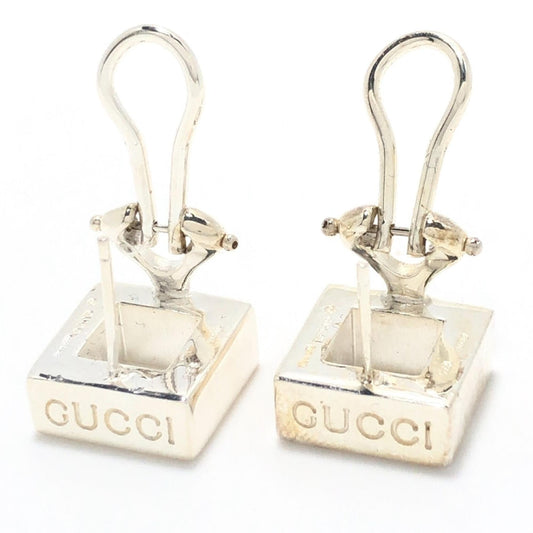 Luxury Gucci Trending 2025 Square Metal Clip on Earrings (SHG-4enAGU)