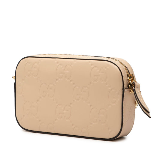 Gucci Super Mini GG Debossed Calf Chain Wallet