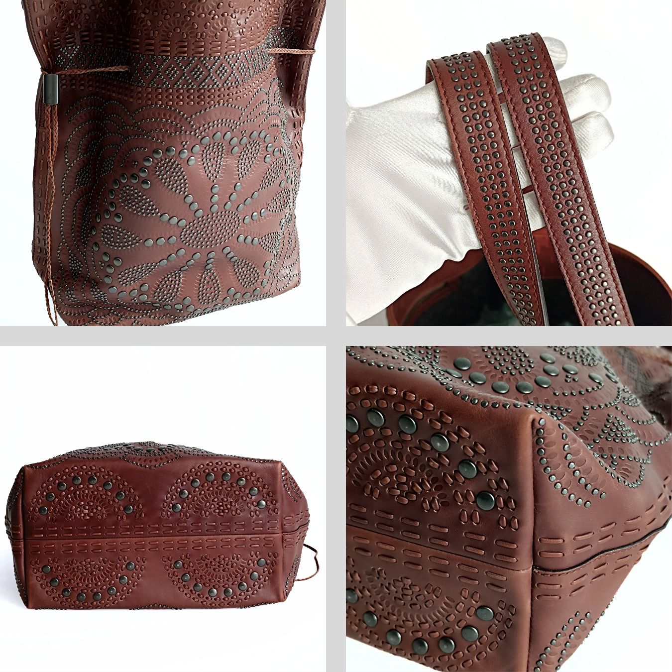Luxury Gucci Trending 2025 Luxury Gucci Trending 2025 Shopper shoulder bag with studs Limited Edition - '10s