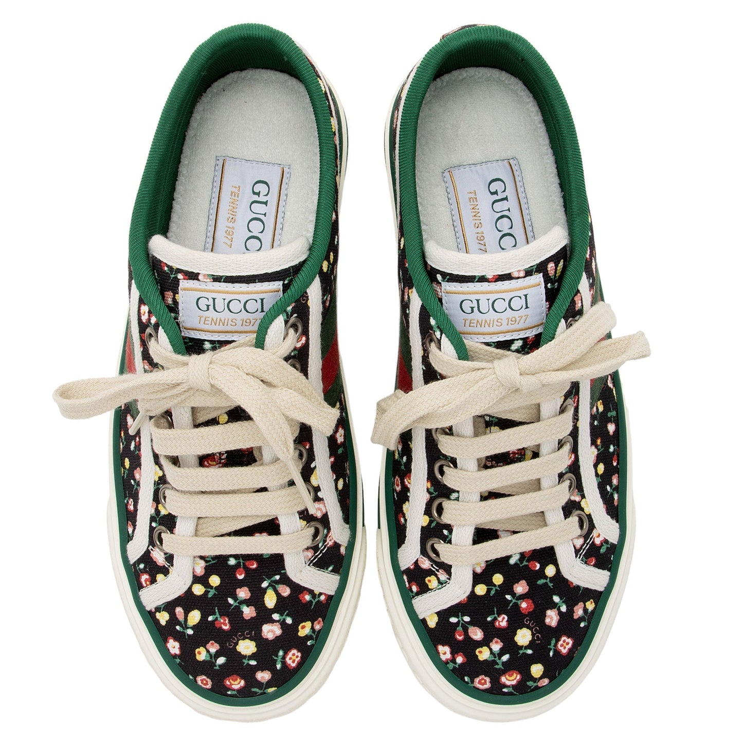 Luxury Gucci Trending 2025 x Liberty of London Canvas Web Floral 1977 Tennis Sneakers - Size 5.5 / 35.5 (SHF-HajmXI)