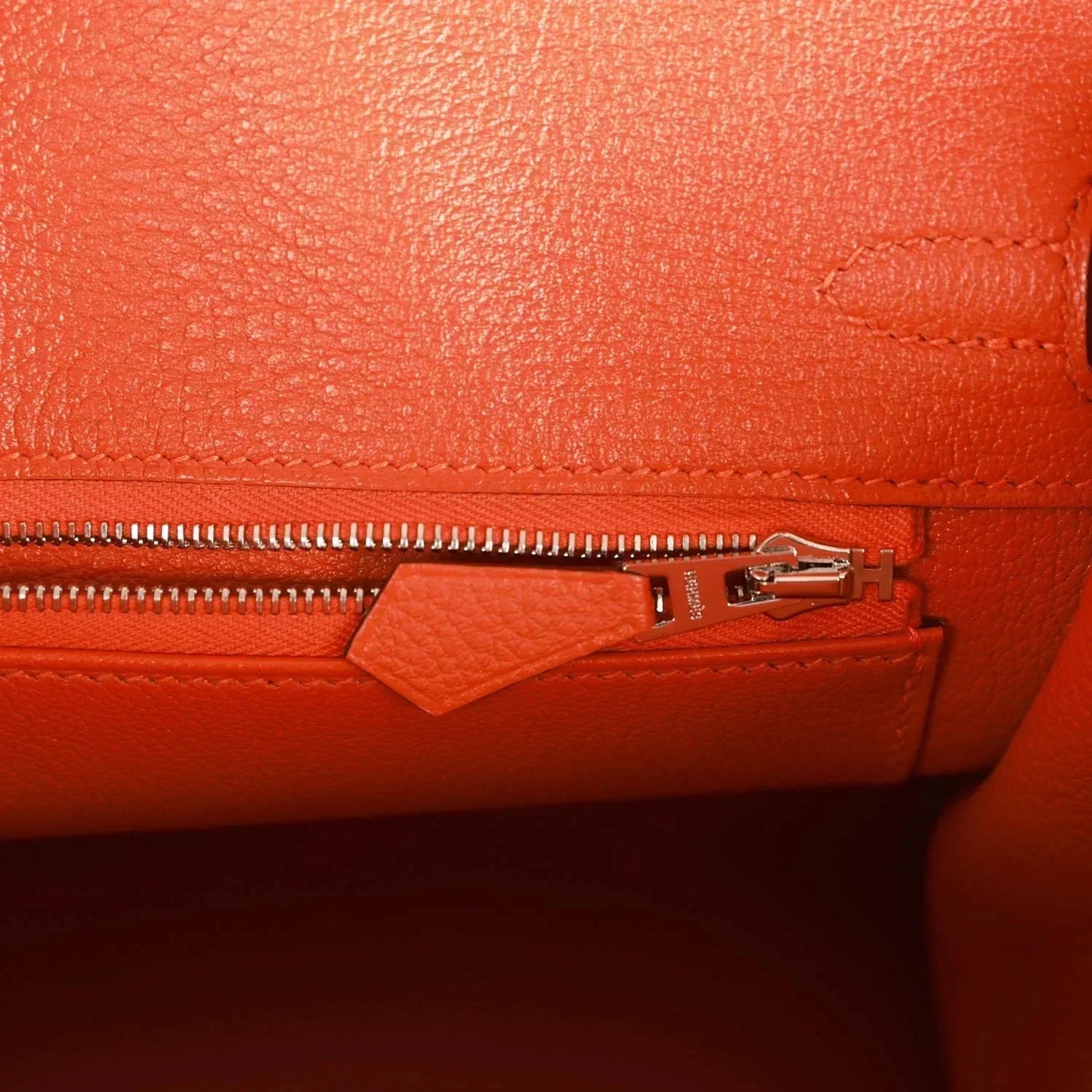 Luxury Hermes Birkin 25 Orange Togo Palladium Hardware