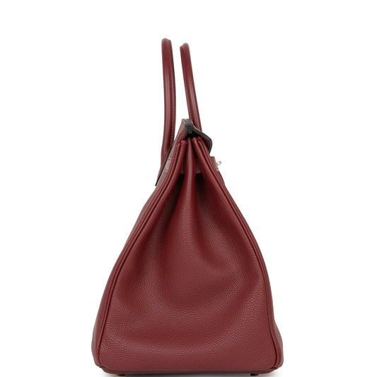 Luxury Hermes Birkin 40 Rouge H Togo Palladium Hardware