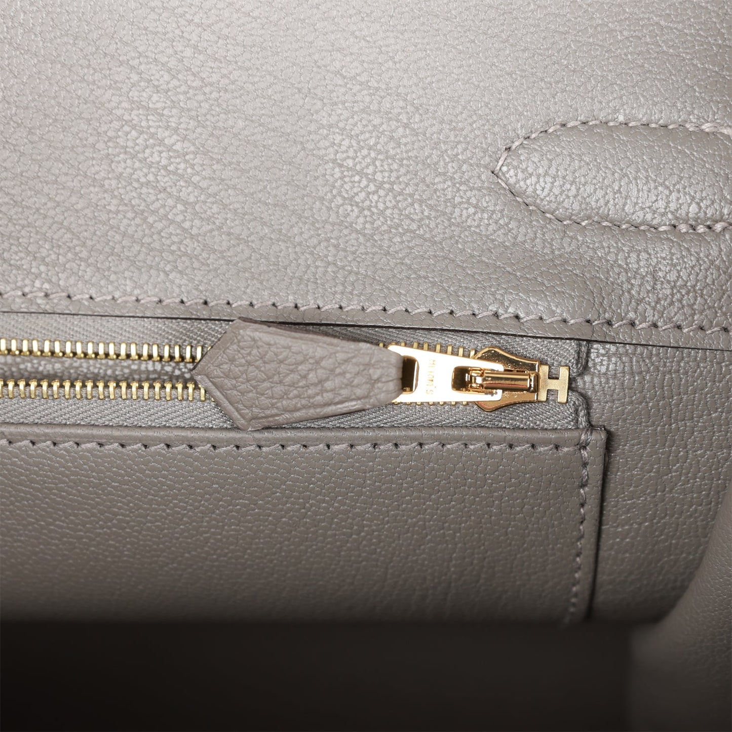 Luxury Hermes Birkin 30 Gris Meyer Togo Gold Hardware